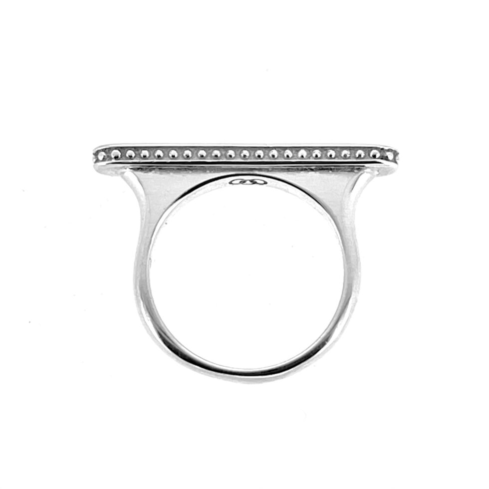 Side view of the Narrative Long Ring showing bubble design