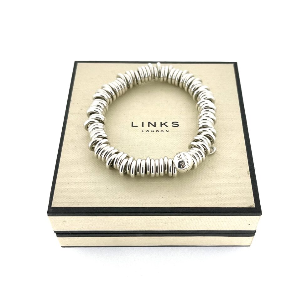 Vintage 2011 Classic Links of London Sweetie Bracelet | 17.5cm Sterling Silver