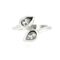 Vintage Links of London Bypass Ring | Double Pear CZ Stones | Sterling Silver