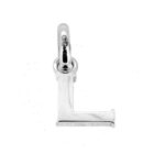 Polished serif-style initial L charm