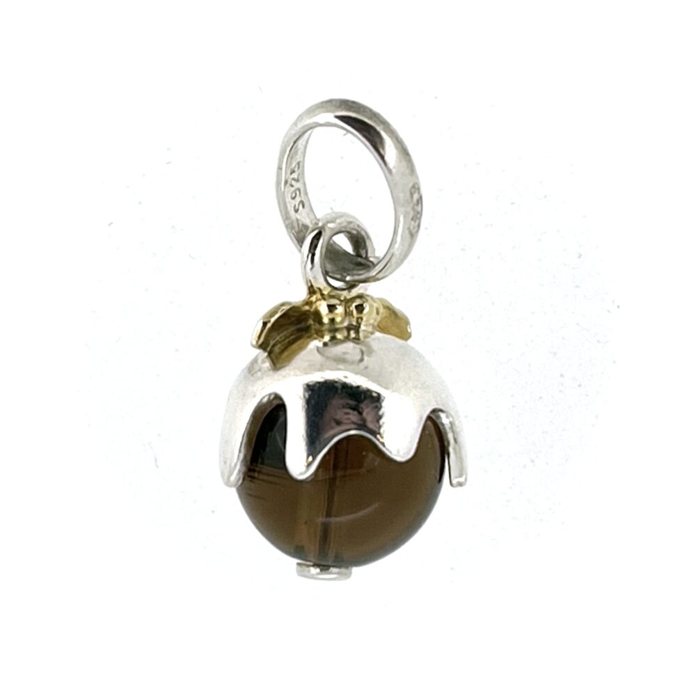 Vintage Links of London Christmas Pudding Charm front view