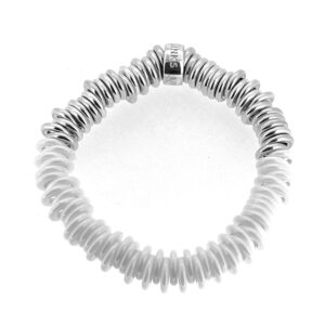 Unique Links of London Sweetie Bracelet – 16cm Silver & White Ceramic