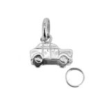 Classic London transportation charm in silver
