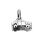 Miniature cab charm with polished finish