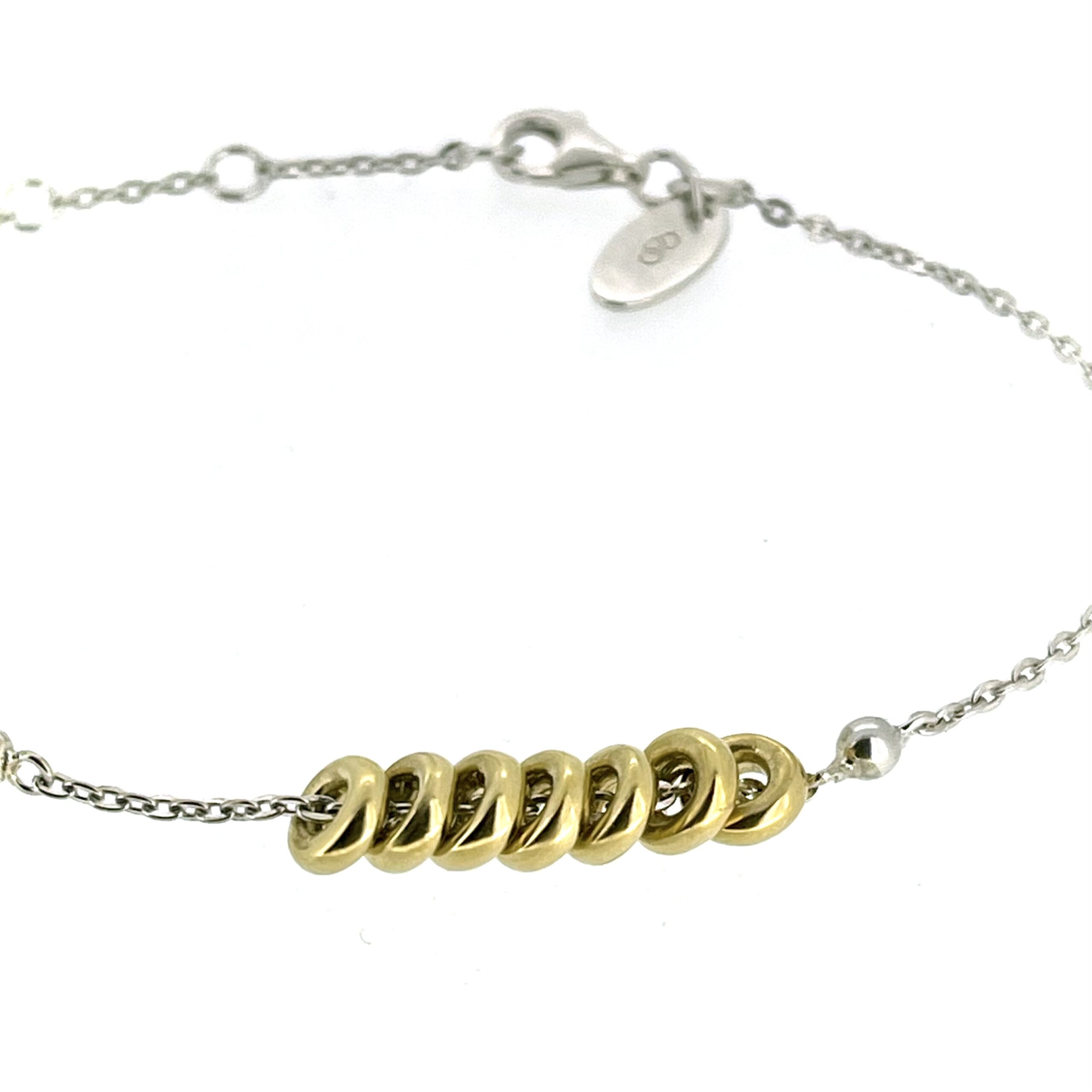 Close-up of gold-plated Sweetie rings
