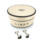 Vintage 2001 Links of London Sterling Silver Heart Cufflinks