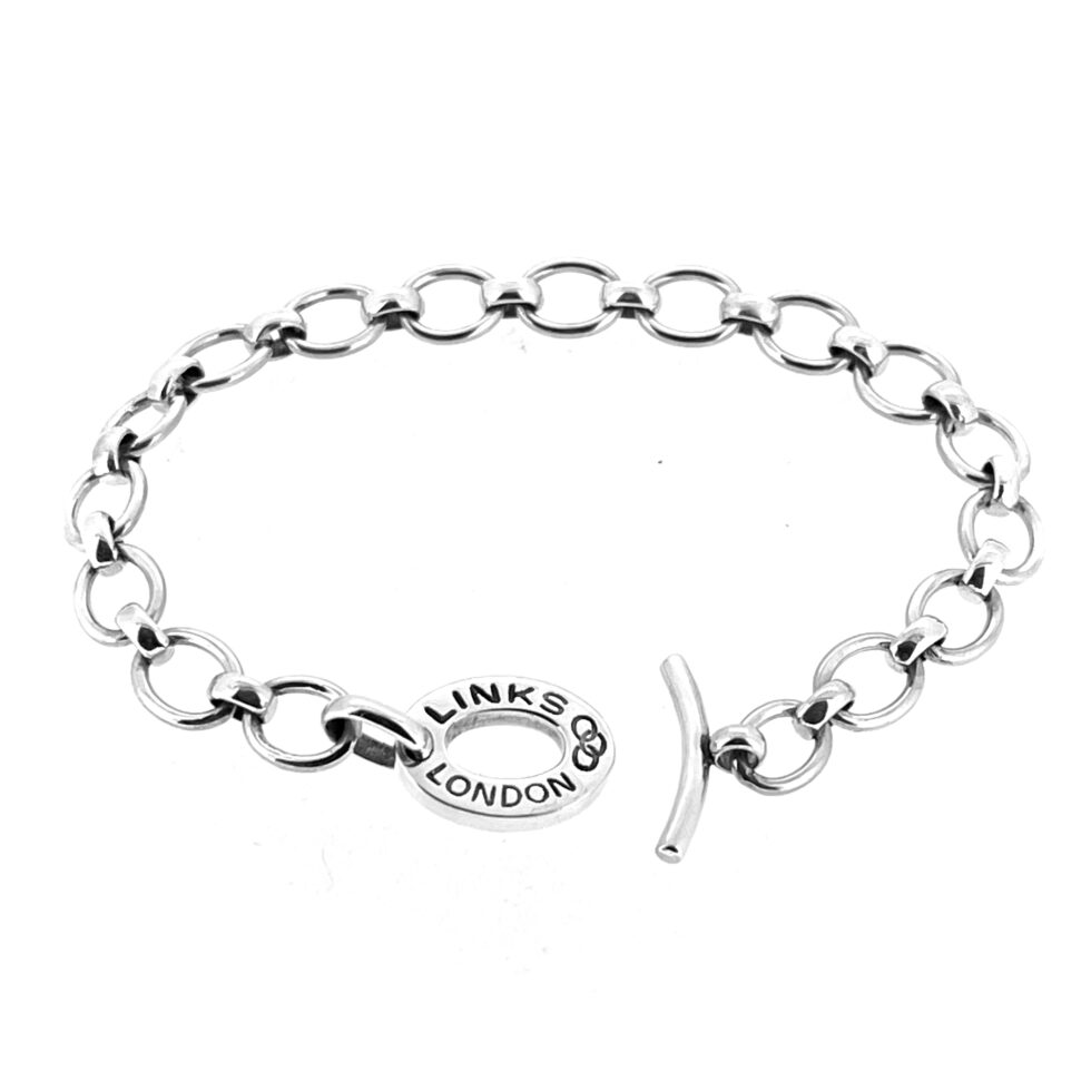 Vintage Links of London Chain Charm Bracelet – 19cm Fit | Sterling Silver