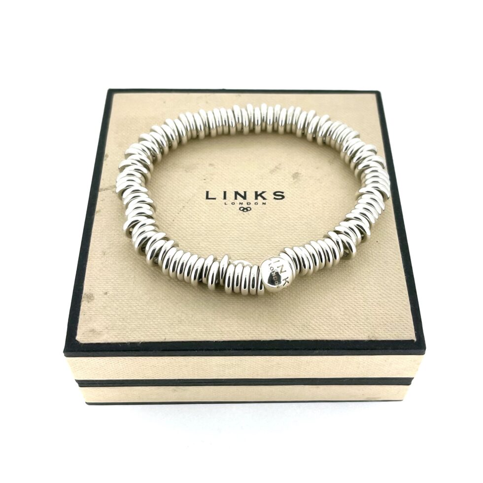 Vintage Links of London Classic Sweetie Bracelet – 19cm | Fully Restored
