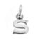 Close-up of hallmarked Letter S charm