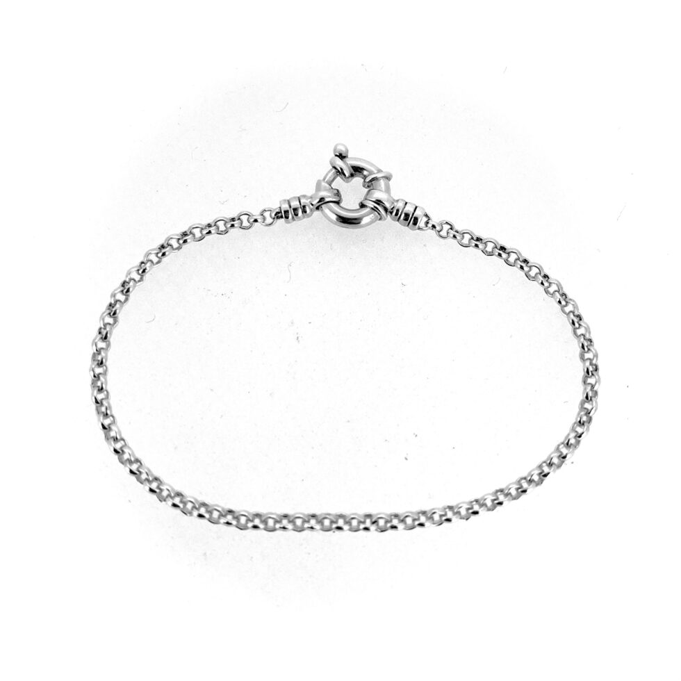 Vintage Links of London Silver Bracelet – Round Link with Jumbo Clasp | 18.5cm