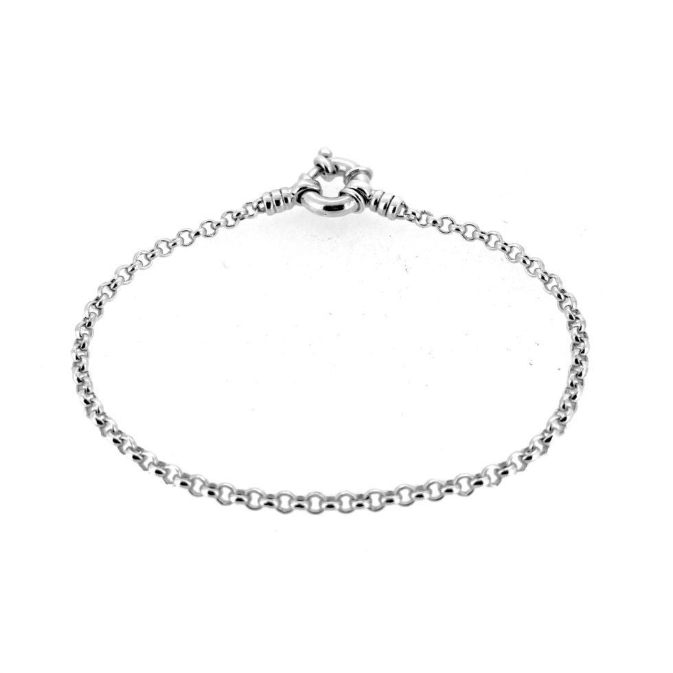 Vintage Links of London Silver Bracelet – Round Link with Jumbo Clasp | 18.5cm