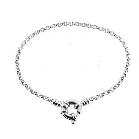 Vintage Links of London Silver Bracelet – Round Link with Jumbo Clasp | 18.5cm