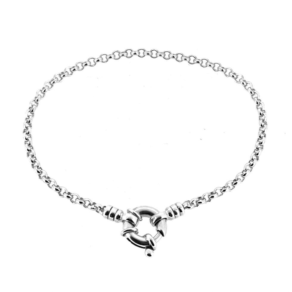 Vintage Links of London Silver Bracelet – Round Link with Jumbo Clasp | 18.5cm