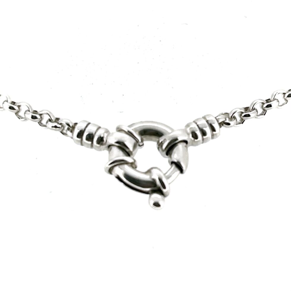 Vintage Links of London Silver Bracelet – Round Link with Jumbo Clasp | 18.5cm