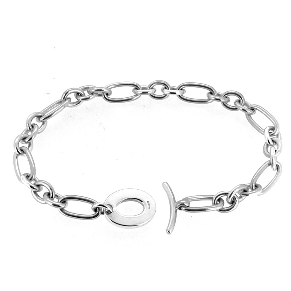 Vintage Links of London Sterling Silver Chain Charm Bracelet