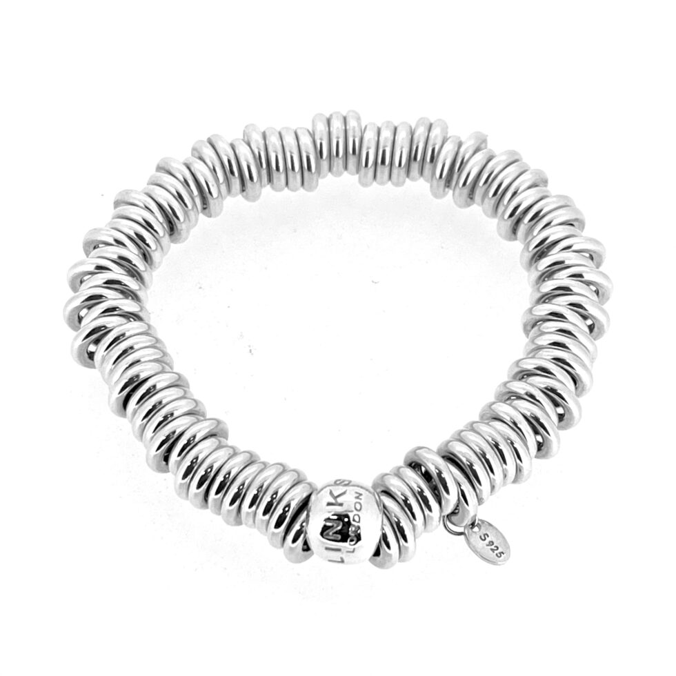 Vintage Links of London Sweetie Bracelet | 16cm Classic Silver Charm Bracelet