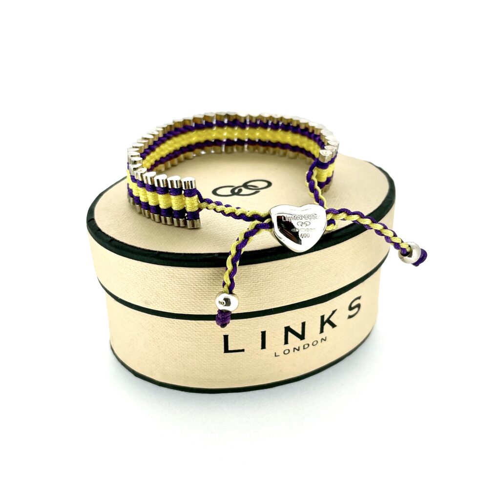 2007 Limited Edition Links of London Heart-Link Friendship Bracelet