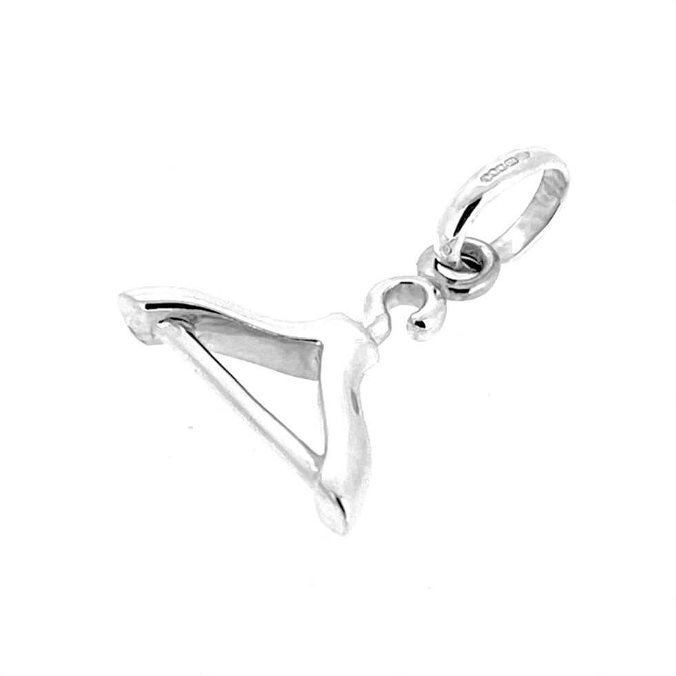 Fashion icon miniature hanger in silver