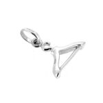 Charm photographed against white background