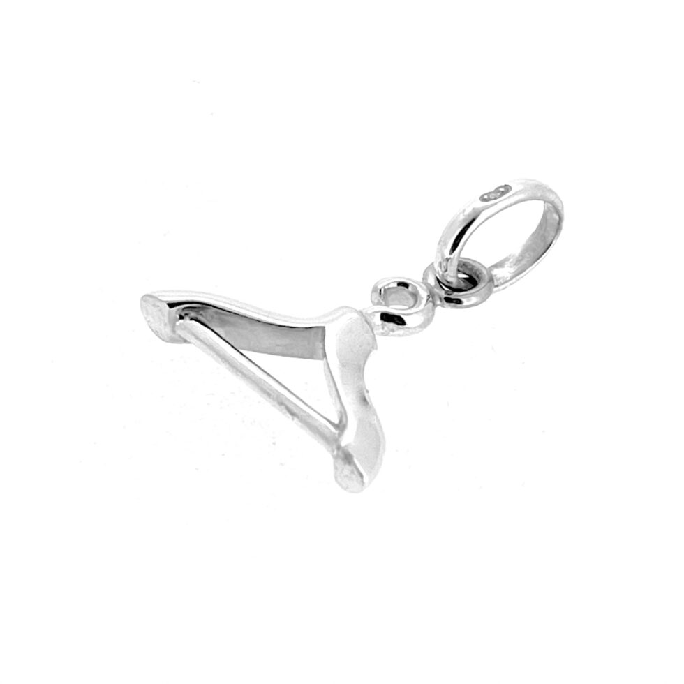 Collector’s charm – sterling silver hanger shape