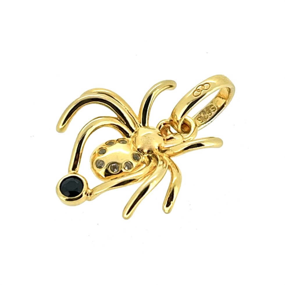 Vintage Links of London Halloween Spider Charm in Gold Vermeil