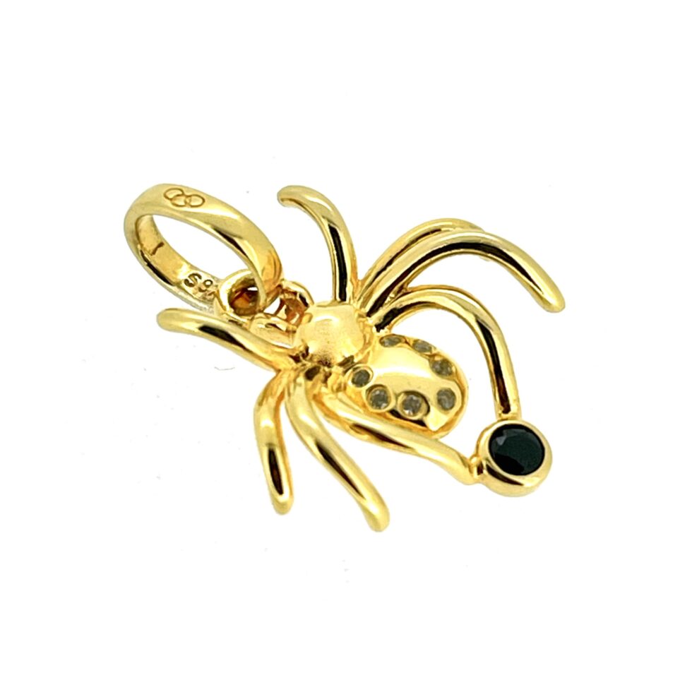 Side profile of vintage Links of London spider charm