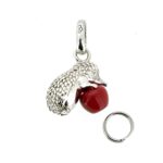 Links of London Hedgehog Charm with Red Enamel Apple