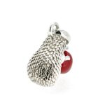 Close-up of textured quills and apple enamel