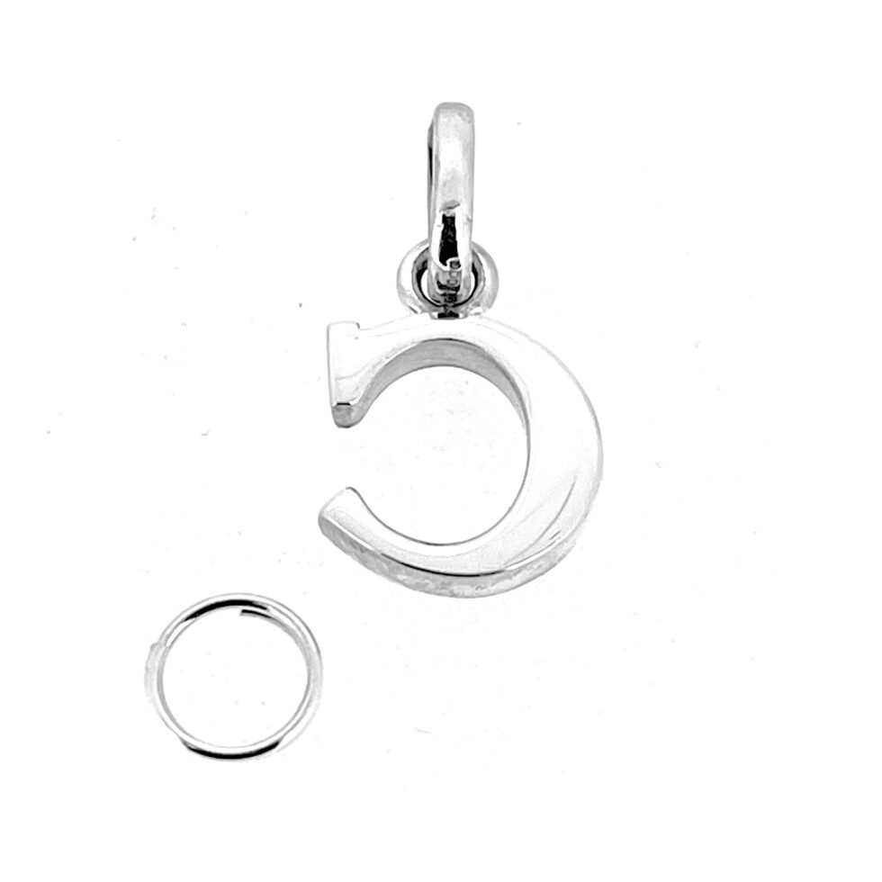 Classic “C” charm styled with other letters
