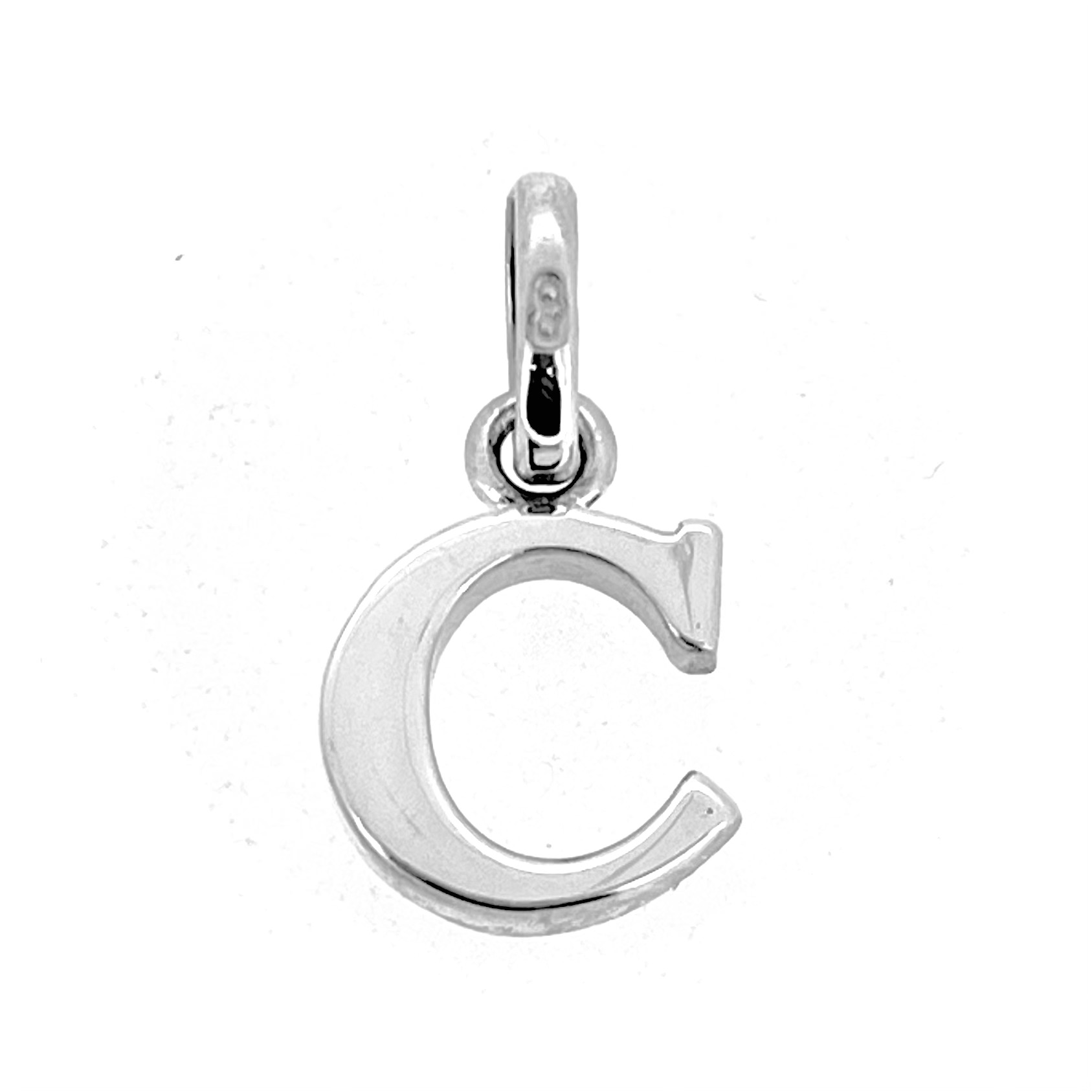 Vintage Links of London block letter “C” charm front view