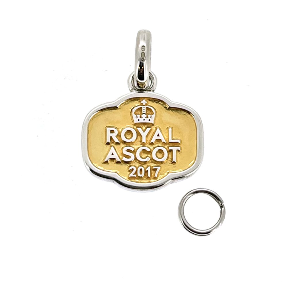 Charm featuring crown motif from Royal Ascot
