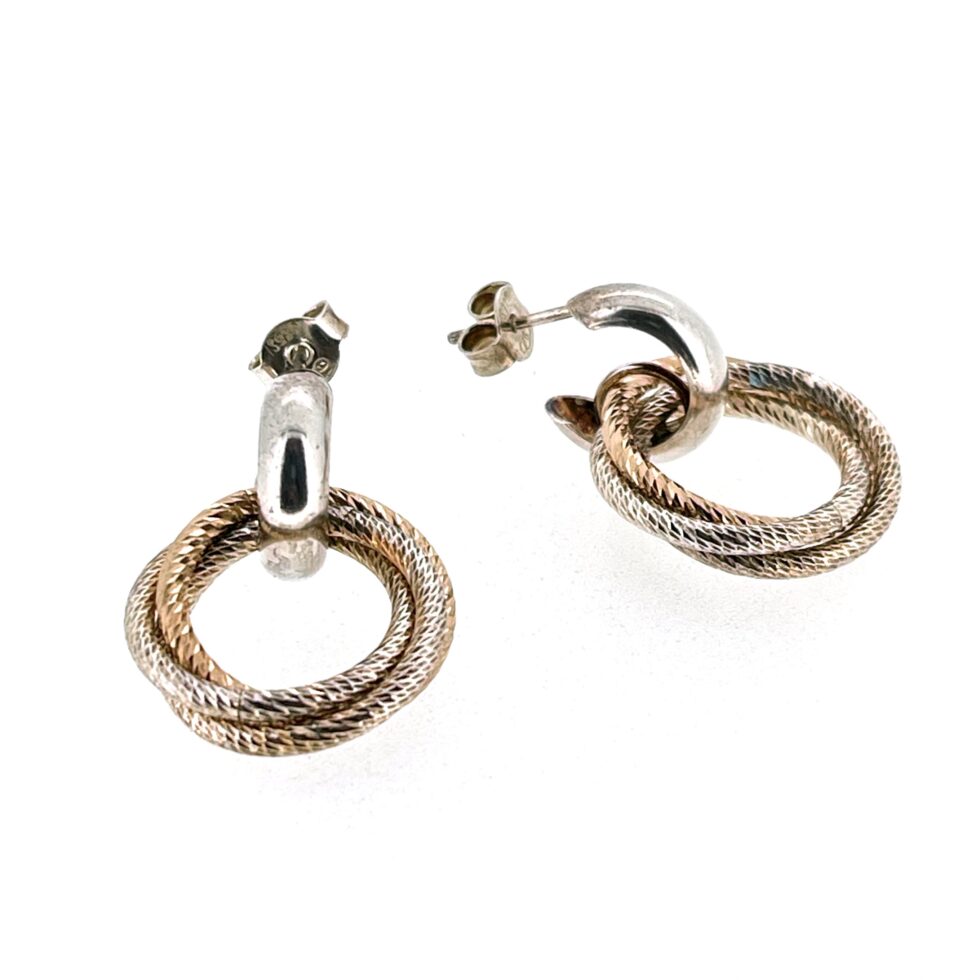Front view of Aurora Cluster Stud Earrings