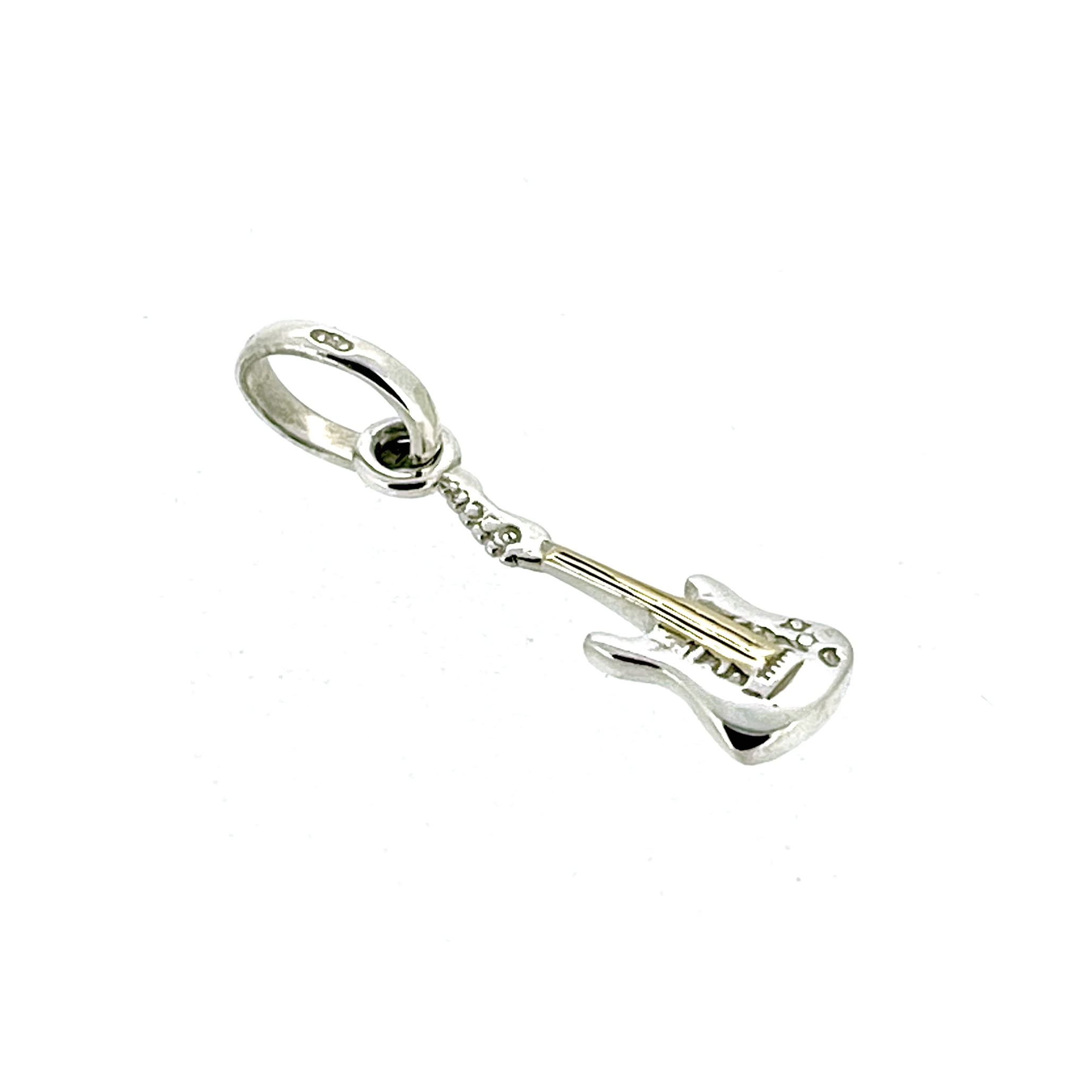 Links of London musical instrument charm in polished silver