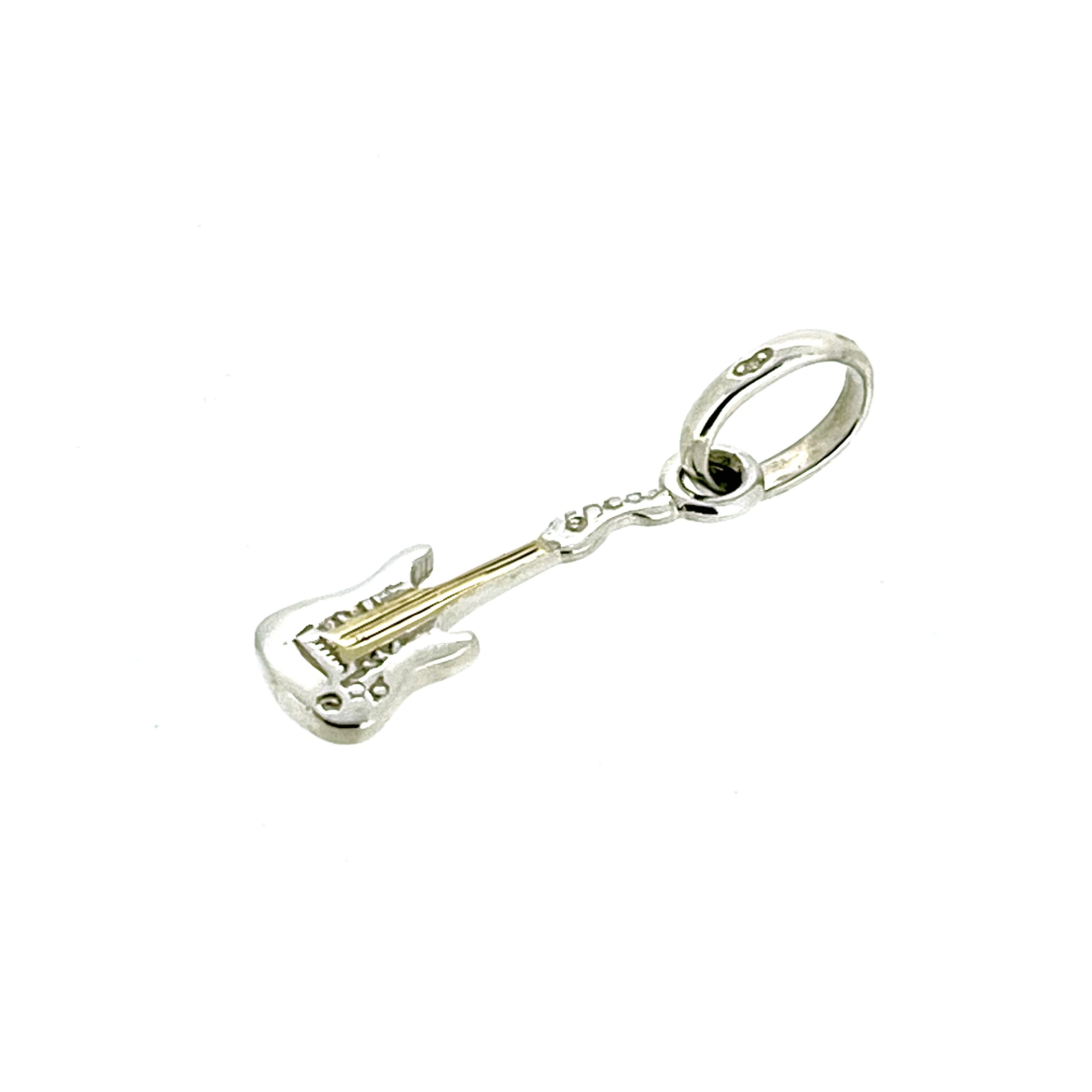 Guitar-shaped charm with hallmark for 2007