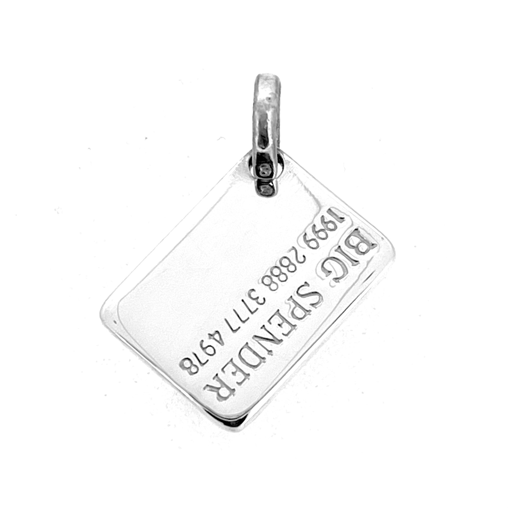 Vintage 2008 Big Spender charm angled view