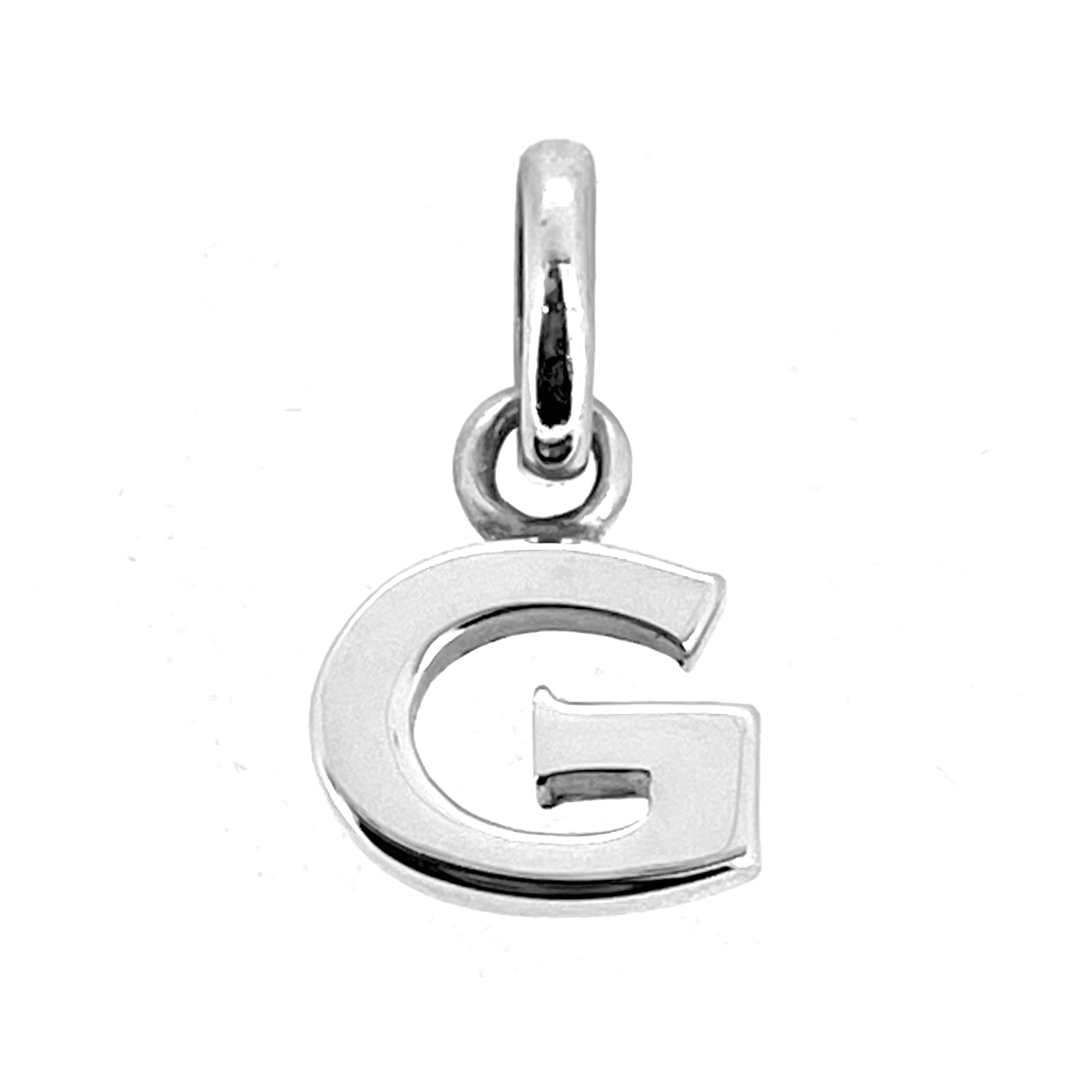 Vintage Links of London block capital letter G charm front view