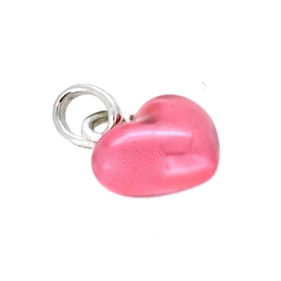 Side view showing 5mm thickness and pink enamel gloss