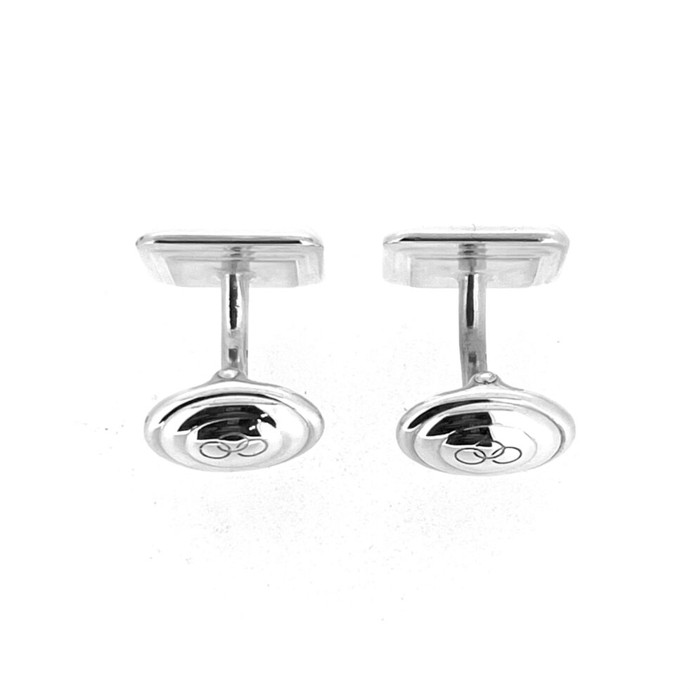 Sterling silver cufflinks for the timeless gentleman.