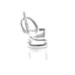 Armchair charm on white background