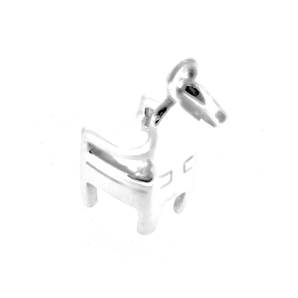 Back view of 3D armchair charm