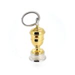 Side view of the trophy charm showing fine detailing