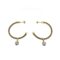 Sterling silver and 18ct gold vermeil hoop earrings