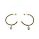 Sterling silver and 18ct gold vermeil hoop earrings