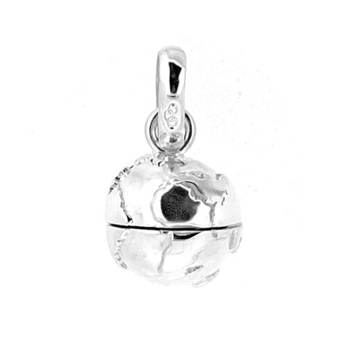 Vintage Links of London Globe Travelling Locket Charm front view.