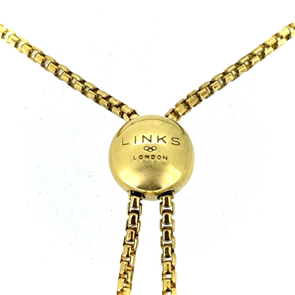 Slider toggle clasp engraved LINKS LONDON