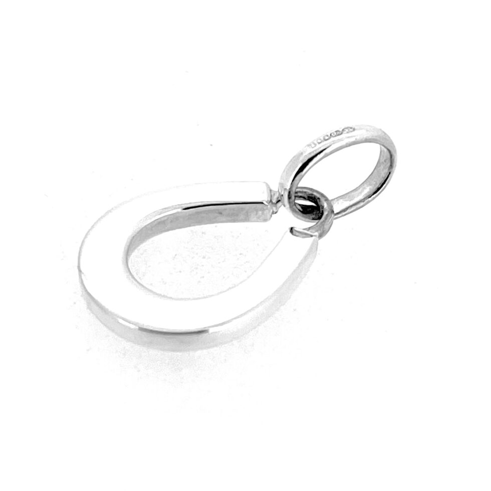 Vintage Links of London Horseshoe Charm | Sterling Silver with Black Enamel Nail Heads