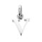 Vintage Links of London Letter V Charm front view