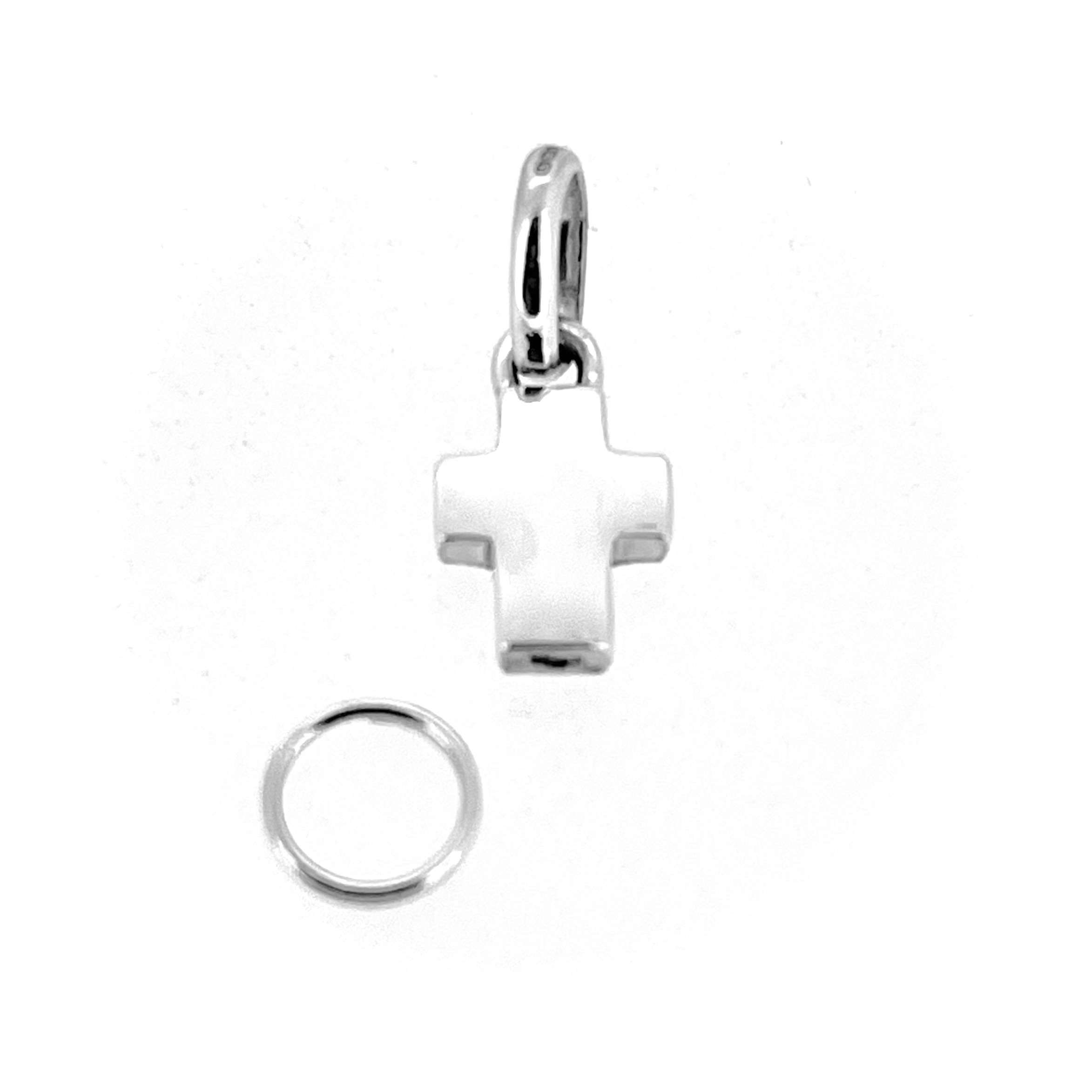 Cross charm with split ring for Sweetie bracelet