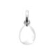 Reflection detail on mirror-finish egg charm