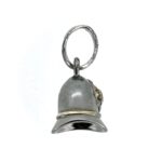 Vintage Links charm in police helmet design